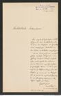 k.k. naturhistorisches Hofmuseum, Intendanzakten 1885-1896 (Hauer), Aktenzahl Z.349.b/1891, Seite 1